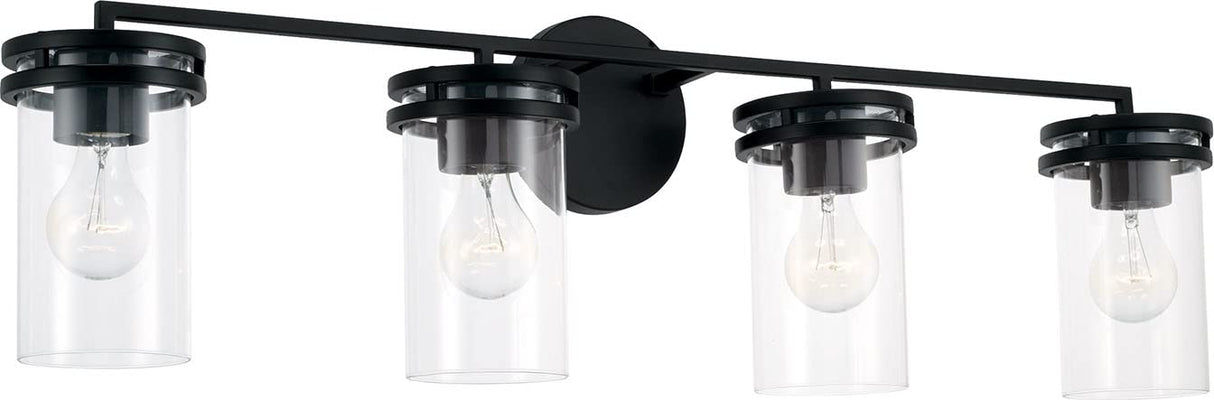 Capital Lighting 148741MB-539 Fuller 4 Light Vanity Matte Black