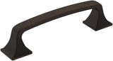 Amerock Cabinet Pull Oil Rubbed Bronze 3-3/4 inch (96 mm) Center-to-Center Ville 1 Pack Drawer Pull Cabinet Handle Cabinet Hardware