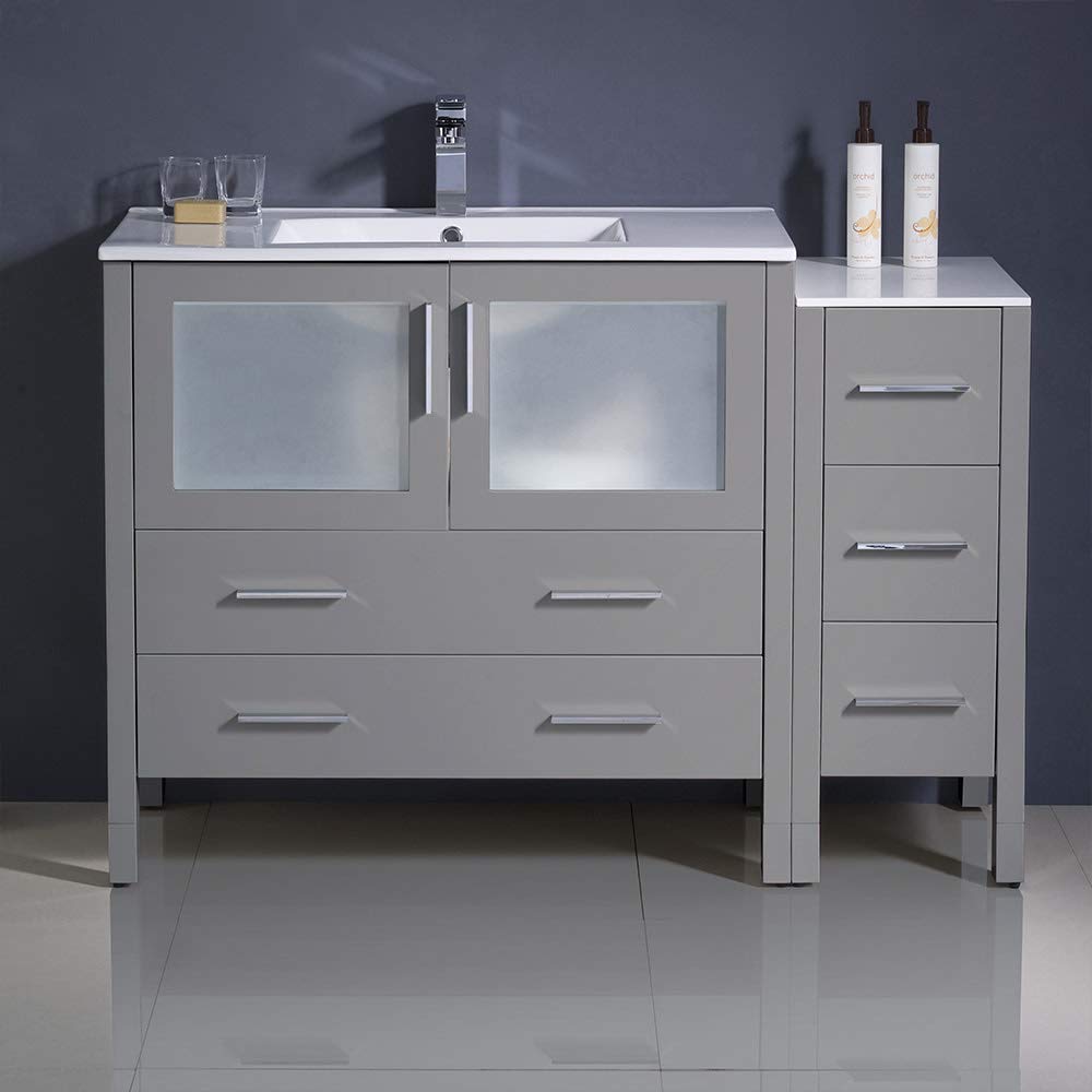 Fresca FCB62-3612ES-I Fresca Torino 48" Espresso Modern Bathroom Cabinets w/ Integrated Sink