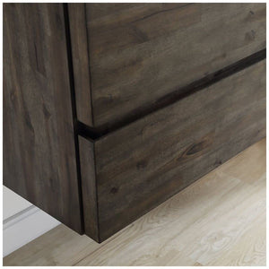 Fresca FCB31-361236ASH Fresca Formosa 82" Wall Hung Double Sink Modern Bathroom Cabinet in Ash