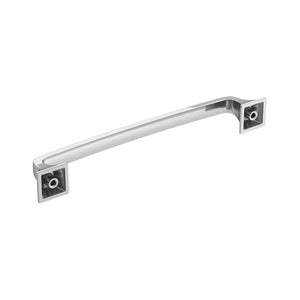 Amerock Cabinet Pull Polished Chrome 6-5/16 inch (160 mm) Center-to-Center Ville 1 Pack Drawer Pull Cabinet Handle Cabinet Hardware