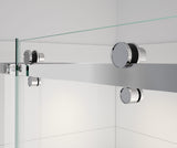 MAAX 138465-900-084-000 Vela 44 ½-47 x 78 ¾ in. 8mm Sliding Shower Door with Towel Bar for Alcove Installation with Clear glass in Chrome