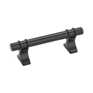 Amerock Cabinet Pull Matte Black 3 inch (76 mm) Center to Center Davenport 1 Pack Drawer Pull Drawer Handle Cabinet Hardware