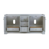 Fresca FCB2472WHM Fresca Windsor 72" Matte White Traditional Double Sink Bathroom Cabinet