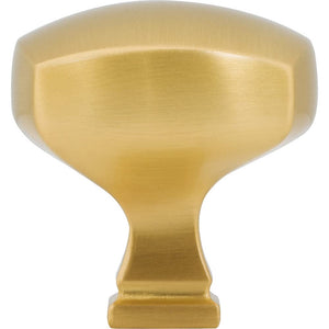 Jeffrey Alexander 278L-BG 1-3/8" Overall Length Brushed Gold Square Audrey Cabinet Knob