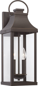 Capital Lighting 946421OZ Bradford 2 Light Outdoor Wall Lantern Oiled Bronze