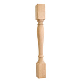 Hardware Resources P1OK 3-1/2" W x 3-1/2" D x 35-1/2" H Oak Turned Post