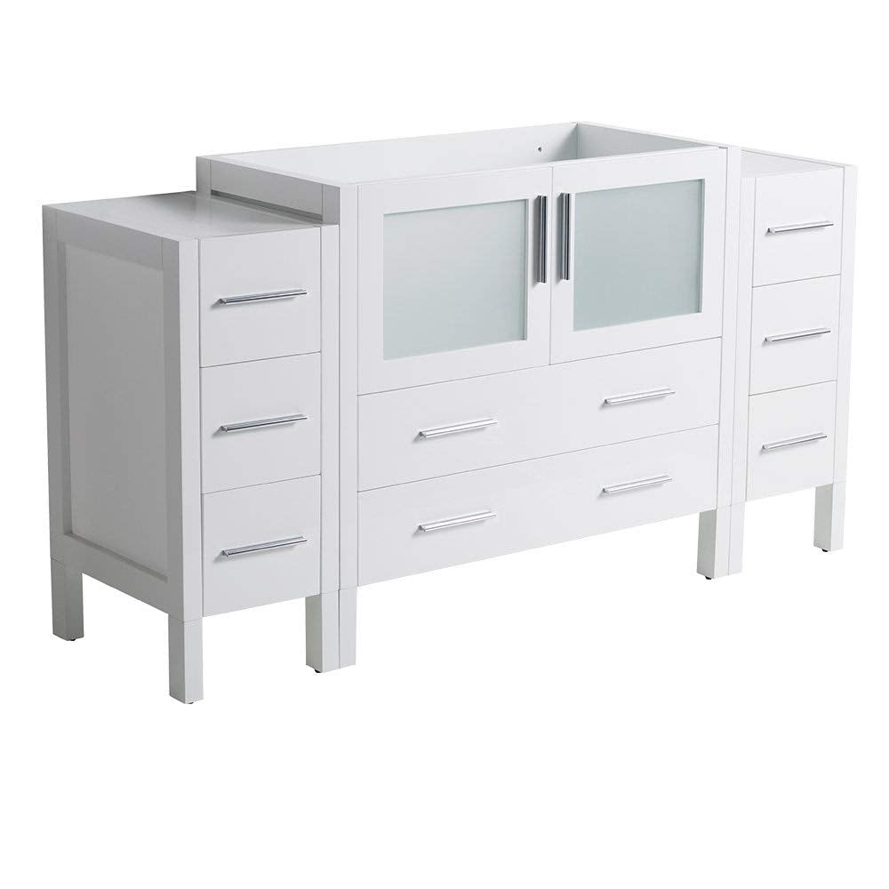 Fresca FCB62-123612WH Fresca Torino 60" White Modern Bathroom Cabinets