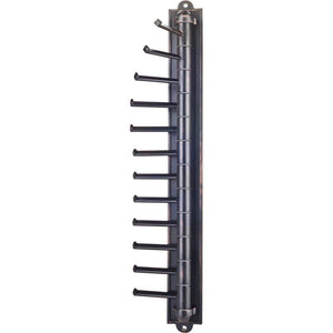 Hardware Resources 357T-DBAC Brushed Oil Rubbed Bronze 12-Hook Cascading Tie Organizer