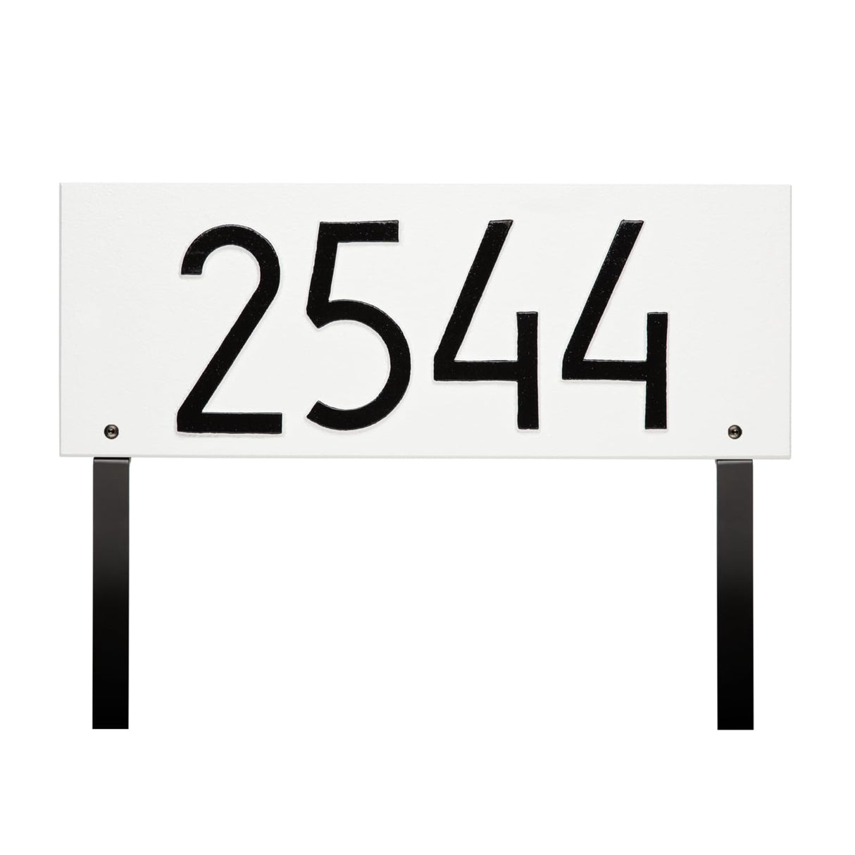 Whitehall 3904WH - Mid-Century Modern Rectangle Plaque, Standard Lawn 1-line