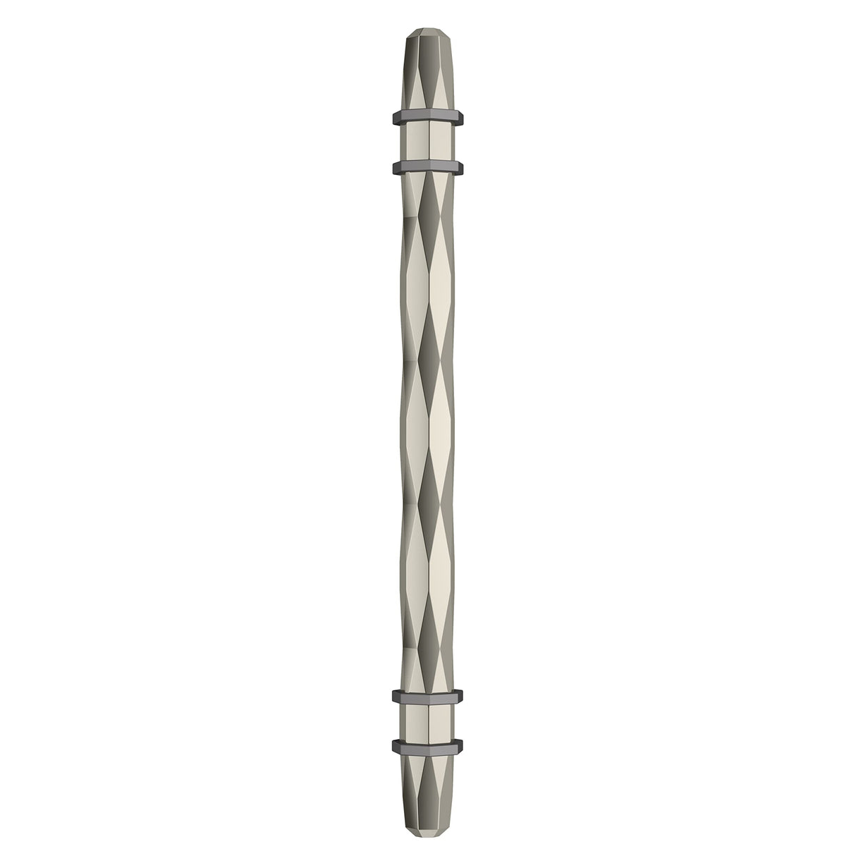 Amerock Cabinet Pull Polished Nickel/Black Chrome 6-5/16 inch (160 mm) Center-to-Center London 1 Pack Drawer Pull Drawer Handle Cabinet Hardware