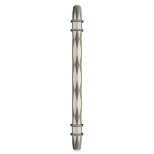 Amerock Cabinet Pull Polished Nickel/Black Chrome 6-5/16 inch (160 mm) Center-to-Center London 1 Pack Drawer Pull Drawer Handle Cabinet Hardware