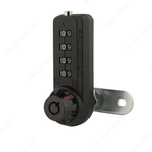 Olympus Lock Inc. 7445S-BLK-KA168 Combi-Cam Ultra 4-Dial Lock - 7445, Black, Max. 3/8 in, 5/8 in, Keyed Alike #168