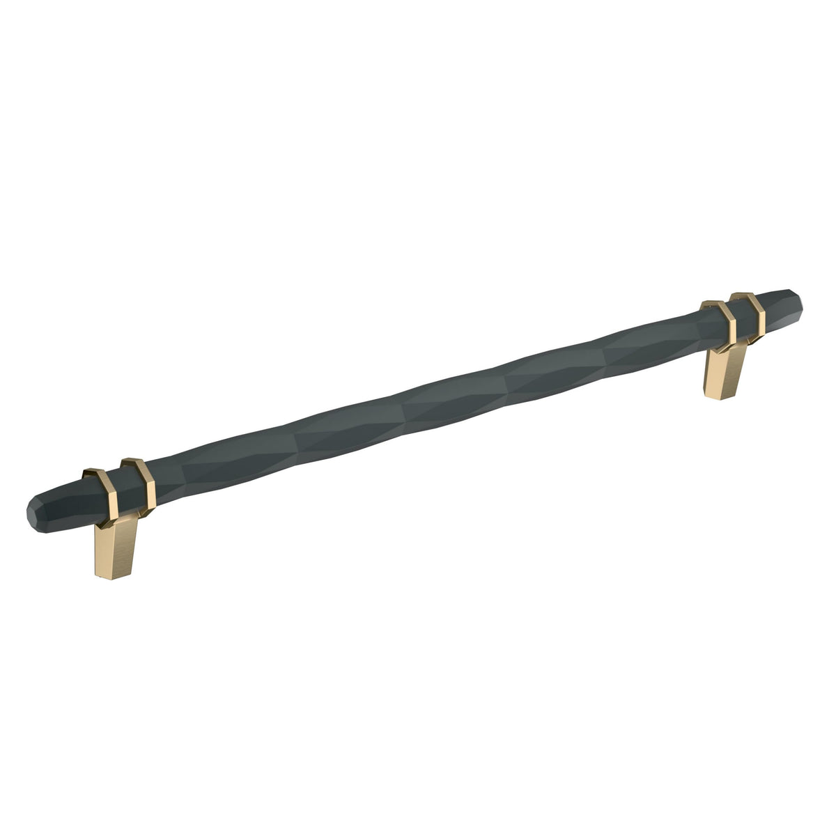 Amerock Cabinet Pull Black Bronze/Golden Champagne 10-1/16 inch (256 mm) Center-to-Center London 1 Pack Drawer Pull Drawer Handle Cabinet Hardware