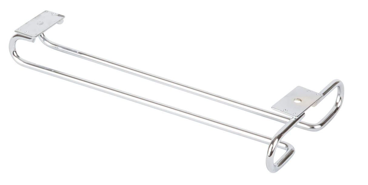 Hardware Resources STEM1-PC-R Polished Chrome Under Cabinet Stemware Rack