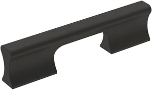 Amerock Cabinet Pull Matte Black 3-3/4 inch (96 mm) Center-to-Center Status 1 Pack Drawer Pull Cabinet Handle Cabinet Hardware