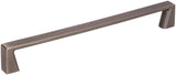 Jeffrey Alexander 177-192BNBDL 192 mm Center-to-Center Brushed Pewter Square Boswell Cabinet Pull