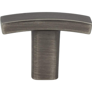 Elements 859T-BNBDL 1-1/2" Overall Length Brushed Pewter Square Thatcher Cabinet "T" Knob