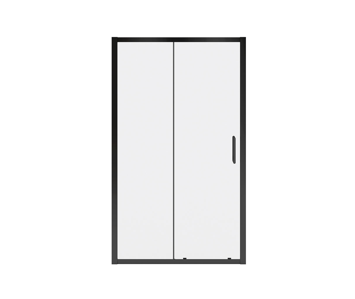 MAAX 135236-900-340-000 Connect Pro 45-46 ½ x 76 in. 6mm Sliding Shower Door for Alcove Installation with Clear glass in Matte Black