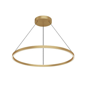 Kuzco PD87736-BG Cerchio 36" Pendant BG Aluminum Extrusion Up Down Duo Canopy 930 TRIAC 120 86W