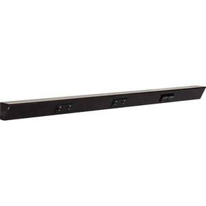 Task Lighting TRS36-3B-BK-RS 36" TR Switch Series Angle Power Strip, Right Switches, Black Finish, Black Switches and Receptacles
