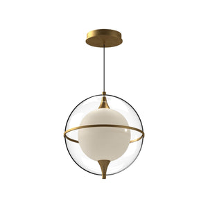 Kuzco PD76712-BG ARIES 12" PENDANT BRUSHED GOLD 120" WIRE 120V TRIAC/ELV LED 3000K 90CRI 15W