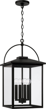 Capital Lighting 948042BK Bryson 4 Light Outdoor Hanging Lantern Black