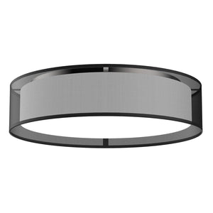 Kuzco FM7920-BOR DALTON FLUSH MOUNT 20" BLACK ORGANZA SHADE 30W 3000K 90CRI CADJA