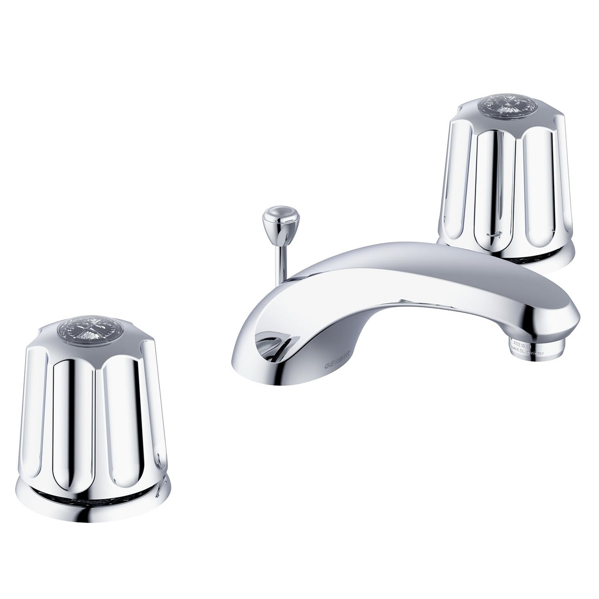 Gerber G0743071 Chrome Classics Two Handle Lavatory Faucet W/ Metal Fluted H...