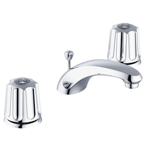 Gerber G0743071 Chrome Classics Two Handle Lavatory Faucet W/ Metal Fluted H...