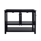 Fresca FCB2348BL-D Fresca Manchester 48" Black Traditional Double Sink Bathroom Cabinet