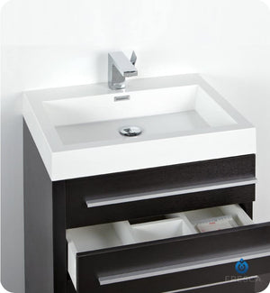 Fresca FCB8024BW Fresca Livello 24" Black Modern Bathroom Cabinet