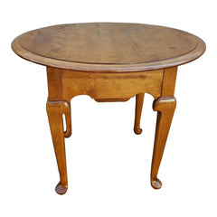 Vintage Ethan Allen Queen Anne Maple Side Table  Mid-Century Classic