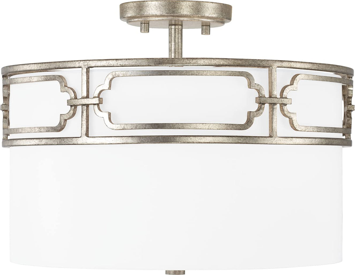 Capital Lighting 243431AS Merrick 3 Light Semi-Flush Antique Silver