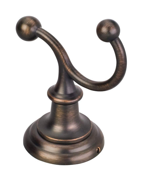 Elements BHE5-02DBAC Fairview Brushed Oil Rubbed Bronze Double Robe Hook  - Contractor Packed