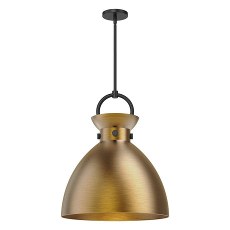 Alora PD411318MBAG WALDO 18" PENDANT MATTE BLACK AGED GOLD E26 60W
