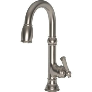 Newport Brass Jacobean 2470-5223/20 Prep Faucet with Metal Lever Handle, Stainless Steel PVD — Kitchen Faucets