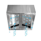 John Boos C2HB-42-2 Condensate Hood - 42" 42"W x 42"D 25"H