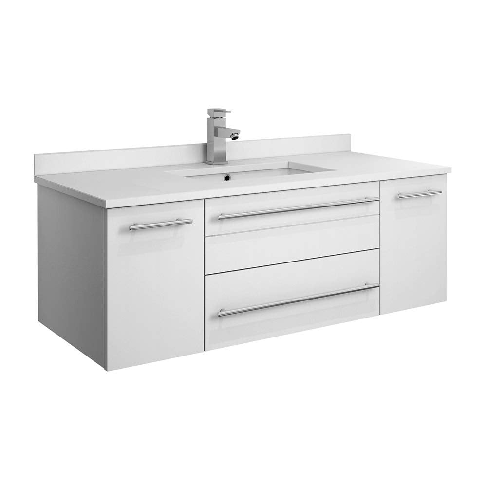 Fresca FCB6142WH-UNS-CWH-U Cabinet with Undermount Sink