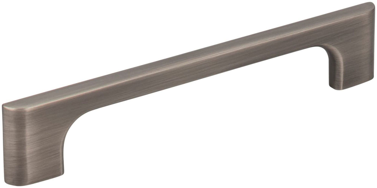 Jeffrey Alexander 286-128BNBDL 128 mm Center-to-Center Brushed Pewter Asymmetrical Leyton Cabinet Pull