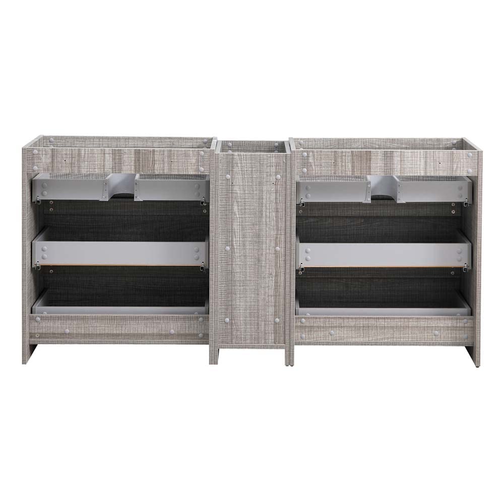 Fresca FCB93-301230RW-D Fresca Lazzaro 72" Rosewood Free Standing Double Sink Modern Bathroom Cabinet