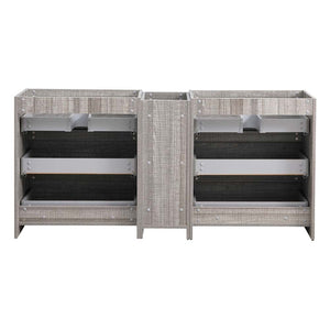 Fresca FCB93-301230RW-D Fresca Lazzaro 72" Rosewood Free Standing Double Sink Modern Bathroom Cabinet