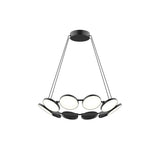 Kuzco CH72225-BK NOVEL 25" CHANDELIER BLACK 75W 120VAC WITH LED DRIVER 3000K 90CRI