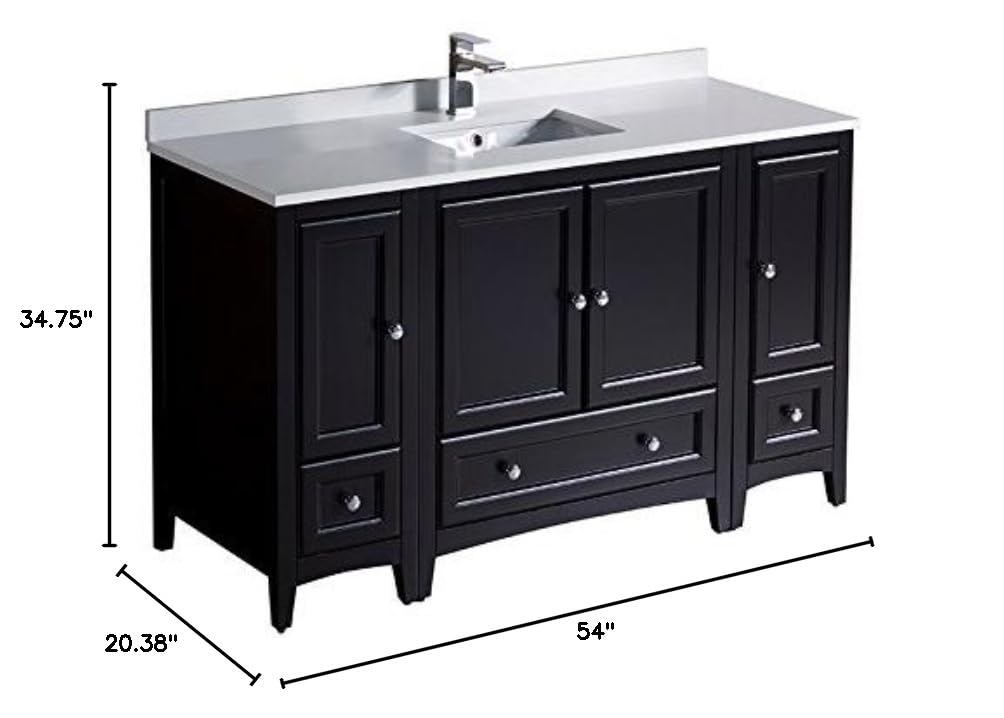 Fresca FCB20-123012ES-CWH-U Cabinets with Top and Sink