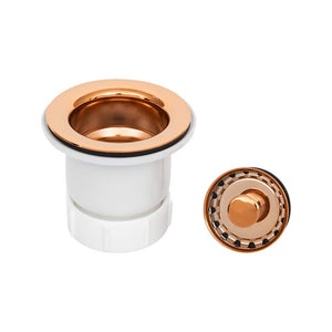 Premier Copper Products D-133PC 2-Inch Bar Basket Strainer Drain, Brushed Nickel