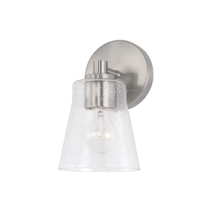 Capital Lighting 646911BN-533 Baker 1 Light Sconce Brushed Nickel
