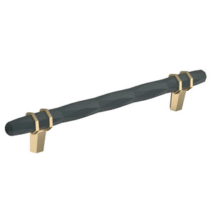 Amerock Cabinet Pull Black Bronze/Golden Champagne 6-5/16 inch (160 mm) Center-to-Center London 1 Pack Drawer Pull Drawer Handle Cabinet Hardware