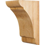 Hardware Resources COR33-2HMP 5" W x 6" D x 10" H Hard Maple Minimalist Corbel