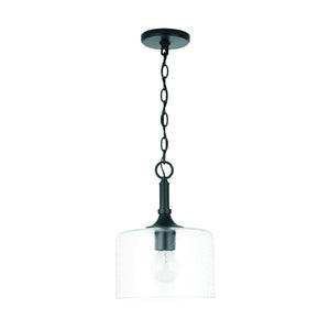 Capital Lighting 339311MB Carter 1 Light Pendant Matte Black