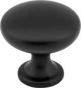 Elements 3910-MB 1-3/16" Diameter Matte Black Madison Cabinet Mushroom Knob